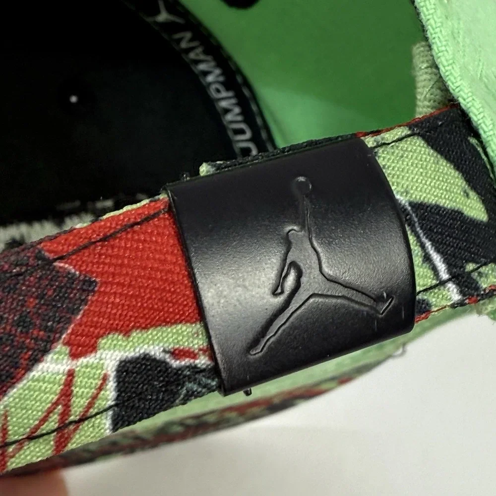 Jordan Jumpman Mars‎ Snapback Hat Youth Adjustable Green Graffiti Brim Cap